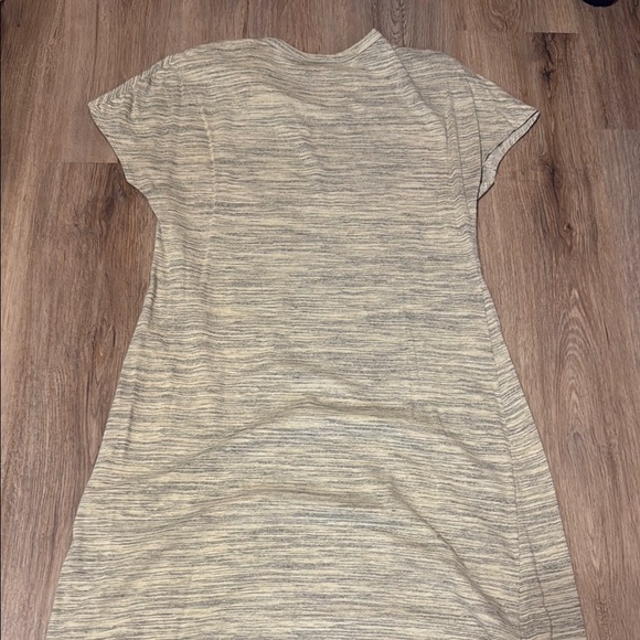 LuLaRoe Maria Maxi Dress in Green Gray Cream Heather LIKE NEW - Picture 7 of 8